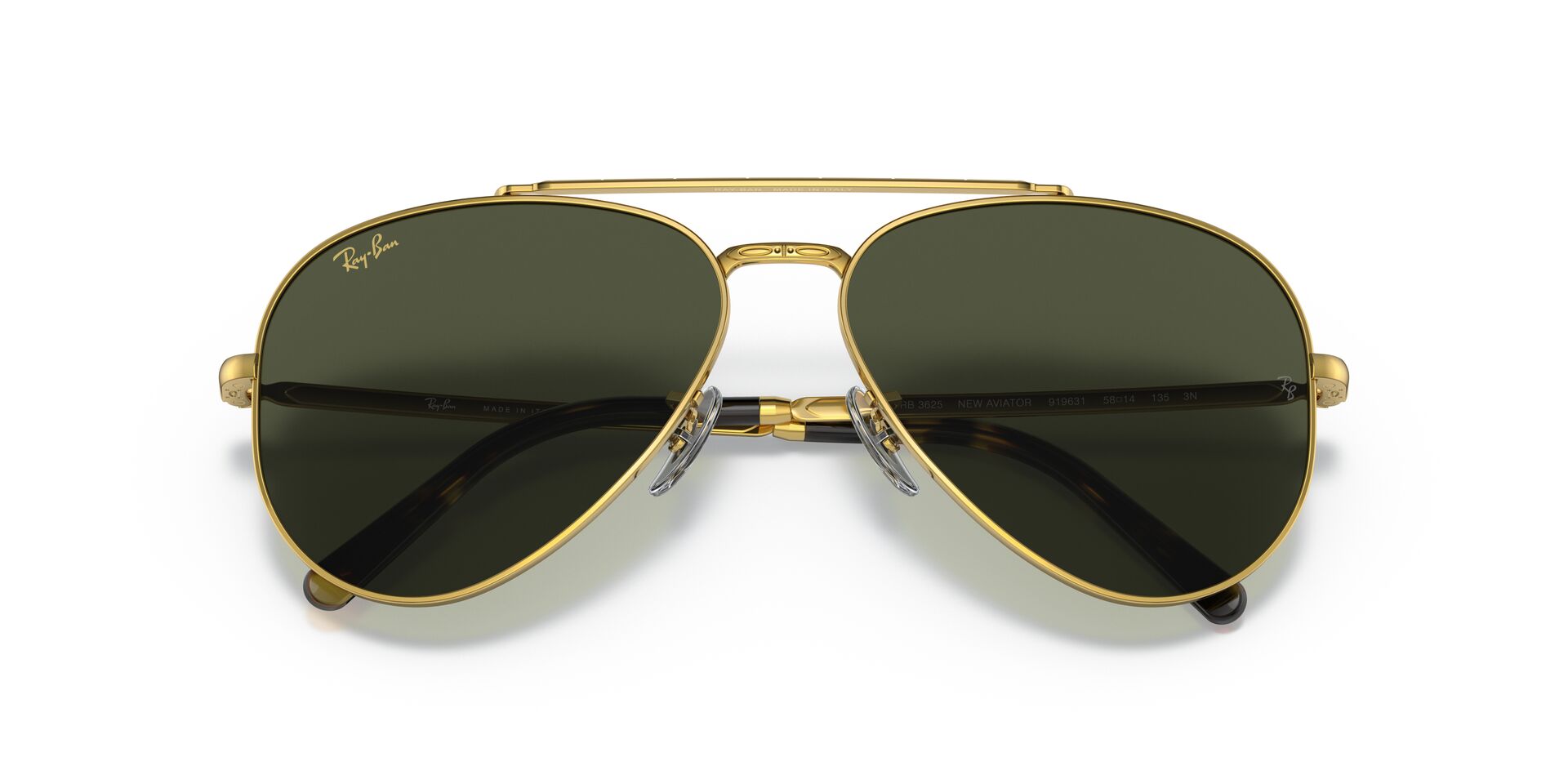 RAYBAN RB3625 NEW AVIATOR 919631 58 SUNGLASSES