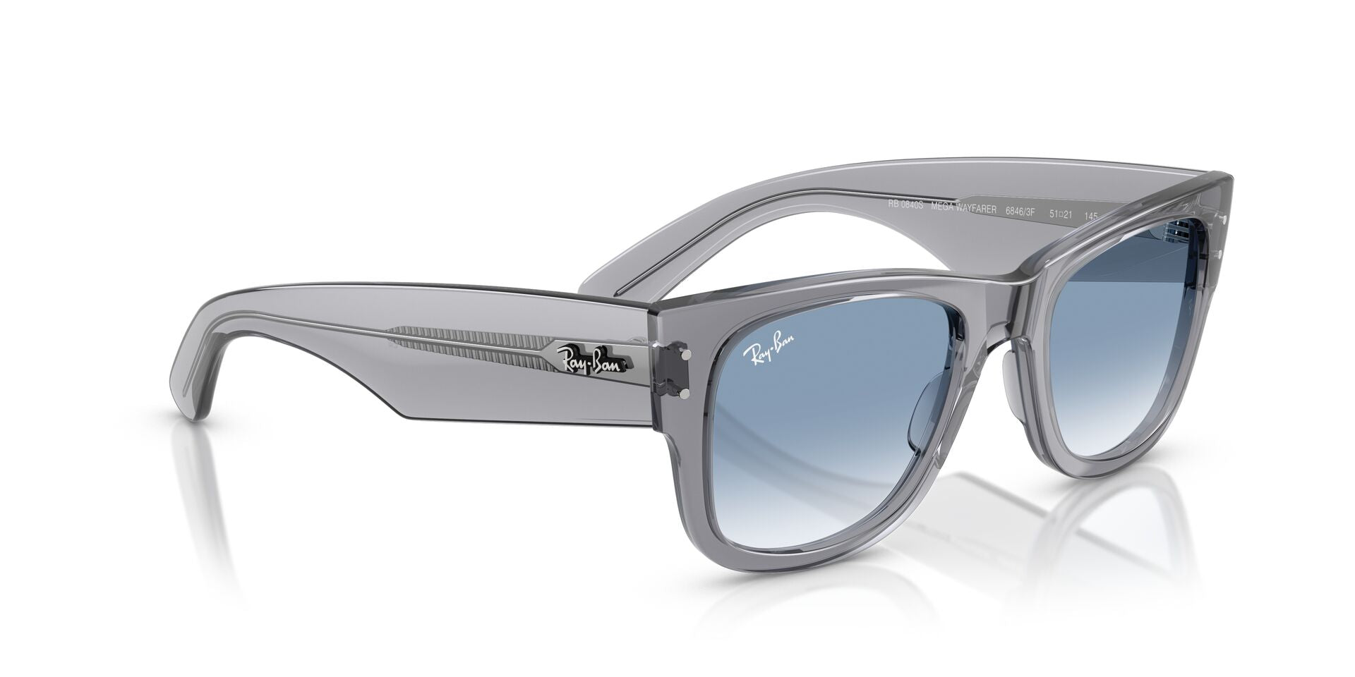 RAYBAN RB0840S MEGA WAYFARER 68463F 51 SUNGLASSES