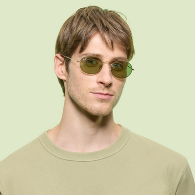 RAYBAN RB3547 OVAL 001 4E 51 SUNGLASSES