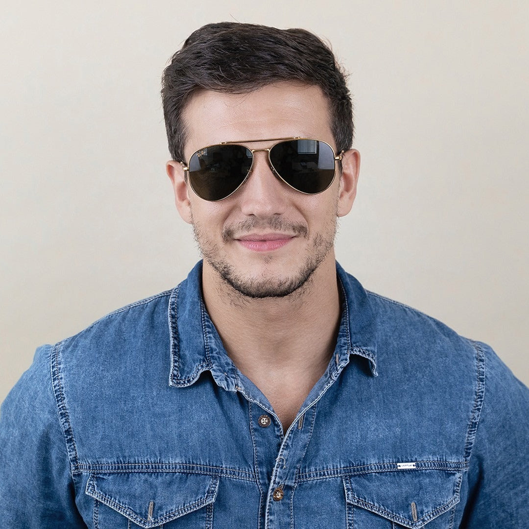 RAYBAN RB3625 NEW AVIATOR 919631 58 SUNGLASSES